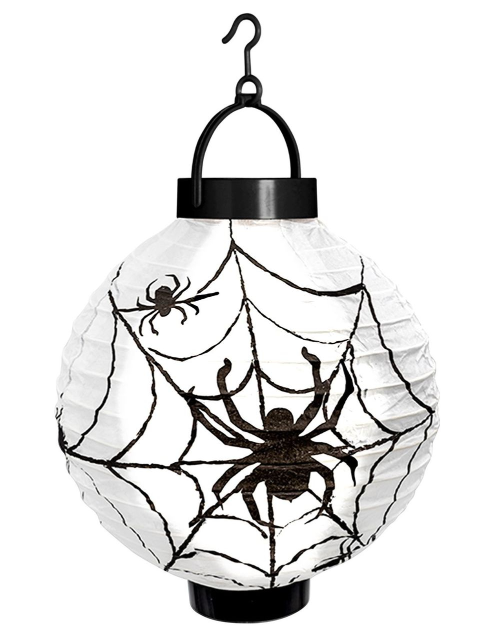Lanterne med Edderkoppmotiv og LED Lys 20 cm