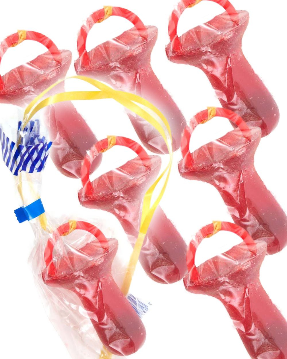 36 stk Big Red Dummy - Røde Klare Godterismokker med Fruktsmak - Hel Eske 2,16 kg