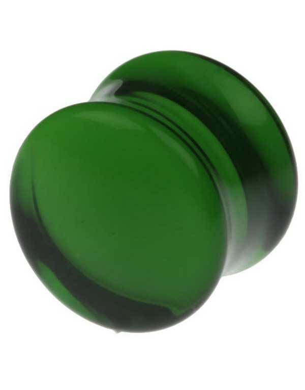 Grønn Pyrex Piercing Plugg