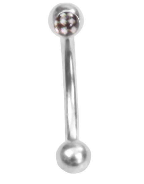 Øyenbrynspiercing med Sjakkmønster - 1.2 x 8 mm