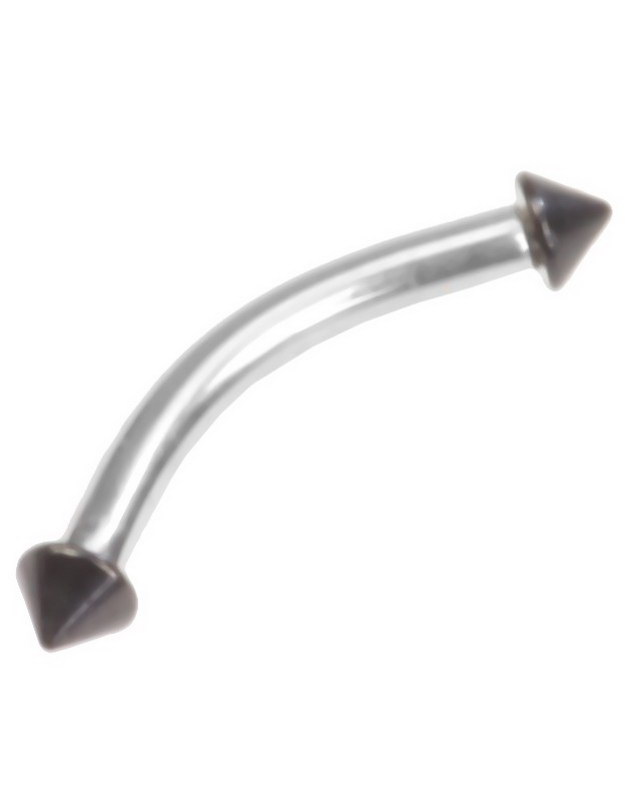 Micro Spike Colorized Black - 1.2 x 8 mm Øyenbrynspiercing