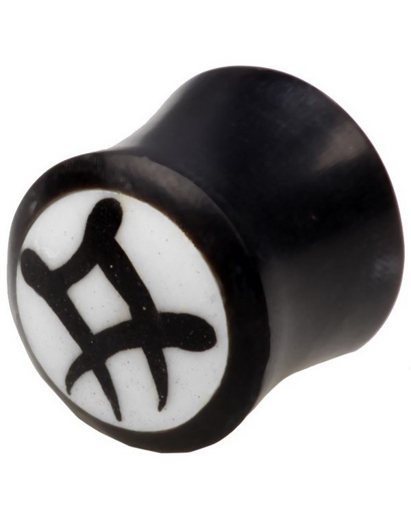 Chinese Horn Tribal - Organisk Piercing Plugg