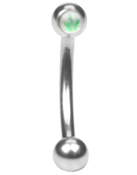 Lovly Weed - 1.2 mm x 8 mm Øyenbrynspiercing