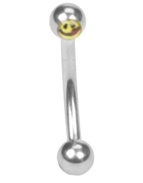 Smily with Tongue - 1.2 mm x 8 mm Øyenbrynspiercing