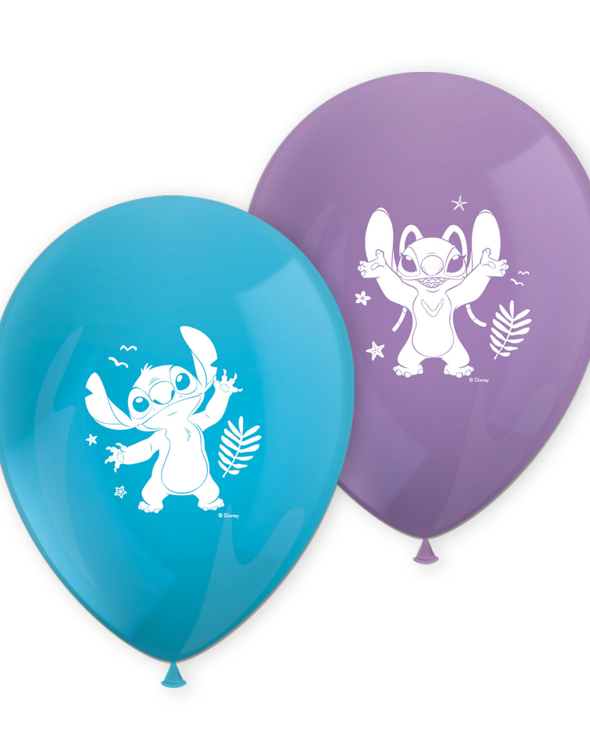 8 stk Ballonger - Stitch & Angel