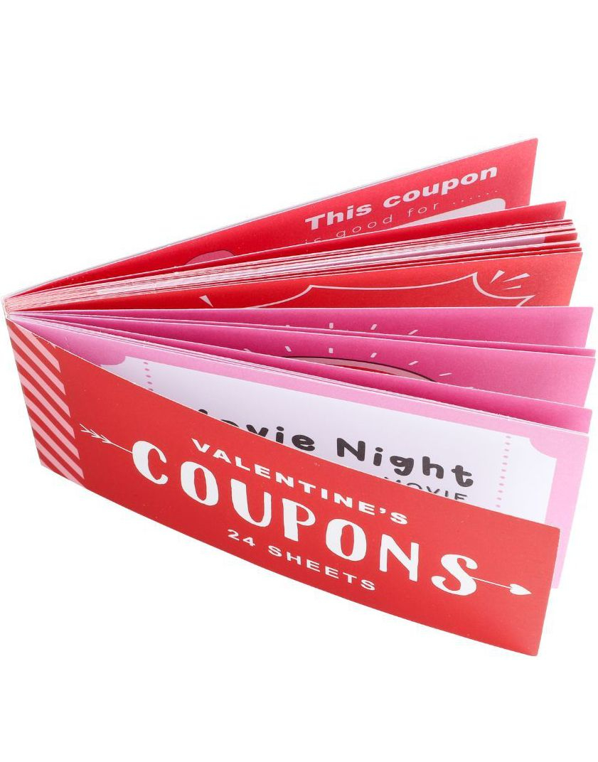 Hefte med 24 Valentines Kuponger
