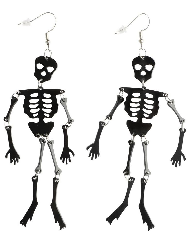 Danglende Skjelett Øredobber
