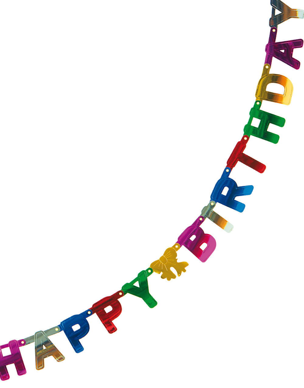 Happy Birthday - Flerfarget Banner 145 cm