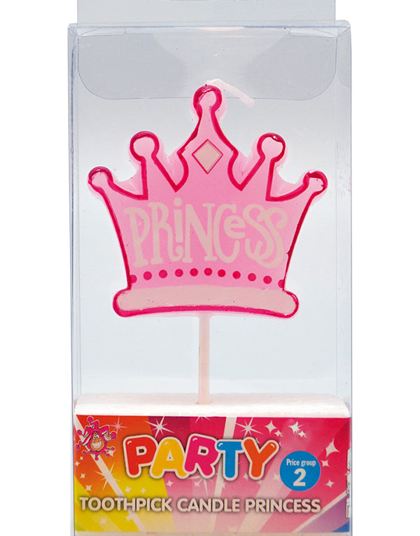 Prinsesse Krone Kakelys 10 cm