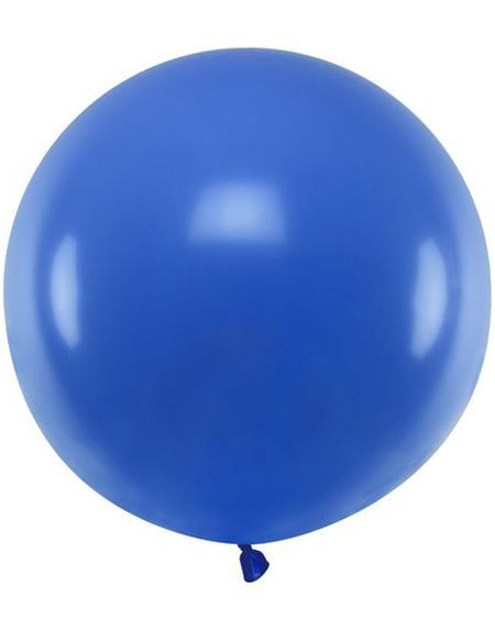 Blå Pastellfarget Rund JUMBO Ballong 60 cm