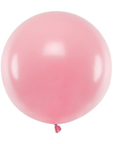 Rosa Pastell Rund JUMBO Ballong 60 cm
