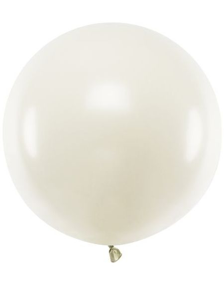 60 cm JUMBO Ballong - Krem Pastellfarget