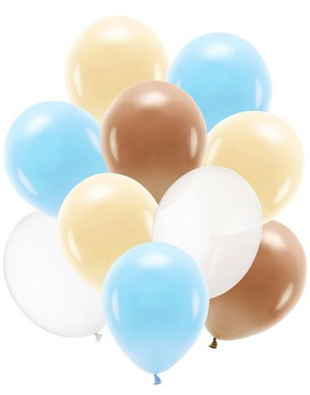 Ballongsett med 10 Stk Gjennomsiktige og Pastellfargede Ballonger