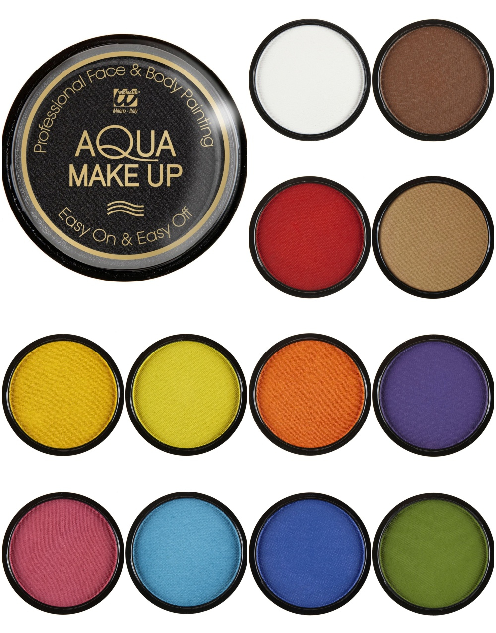 VELG BLANDT 14 FARGER Vannbasert Farge Til Ansikt og Kropp - 10 g