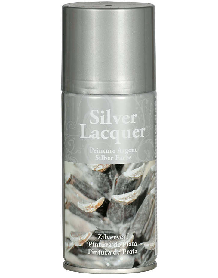 Sølvfarget Metallisk Spray til Dekorasjon