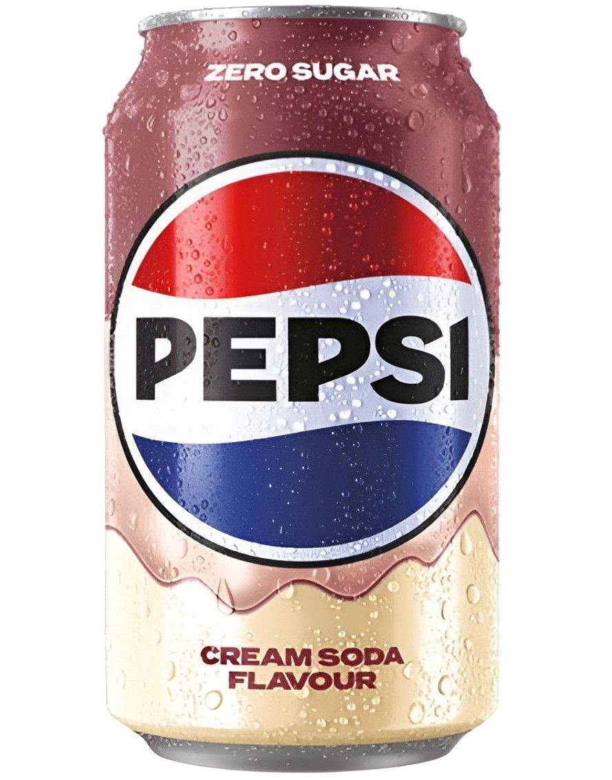 Pepsi Cream Soda Flavour 330 ml Sukkerfri (UK Import)