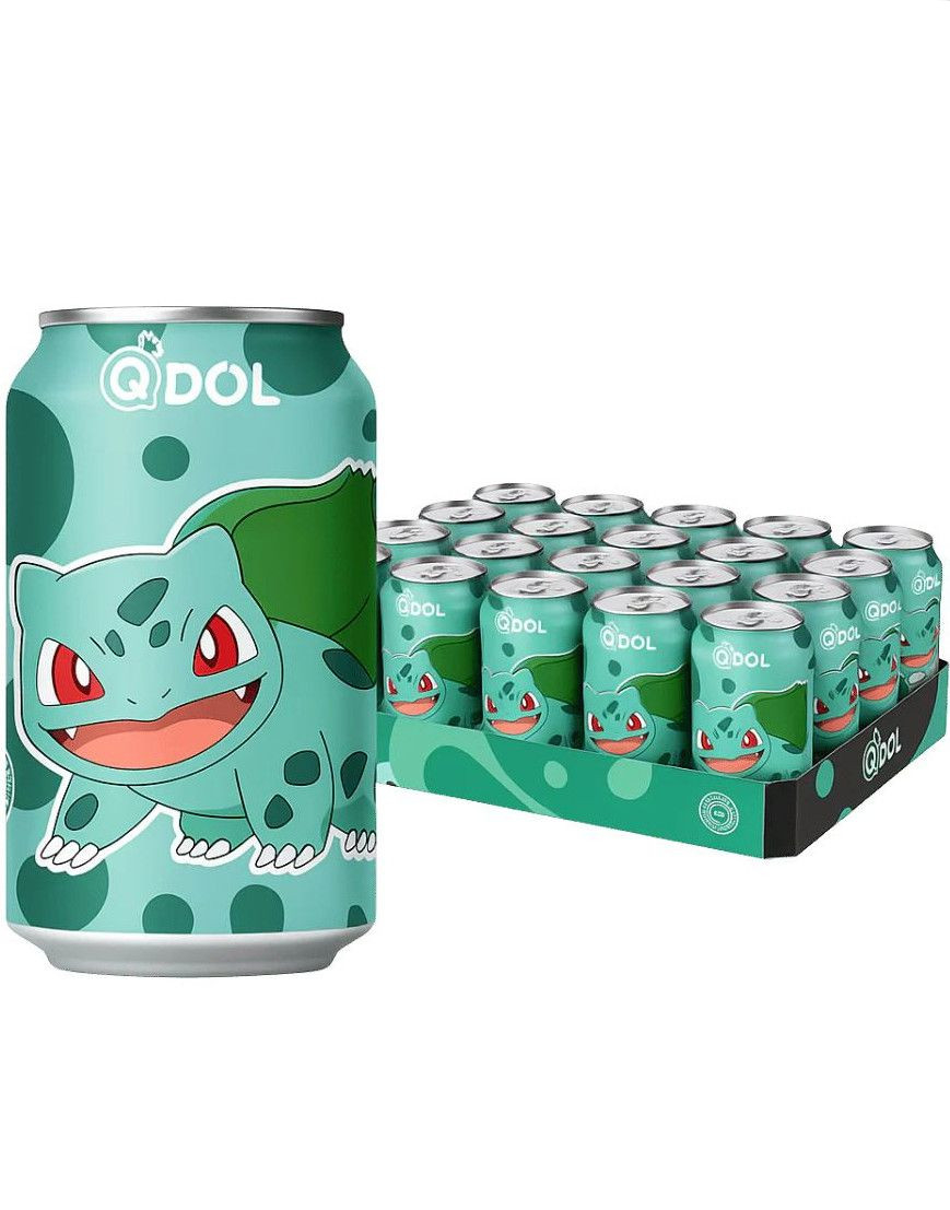 24 stk Pokemon Grape Sparkling Water - Kullsyrevann med Druesmak 330 ml - Helt Brett (Asia Import)