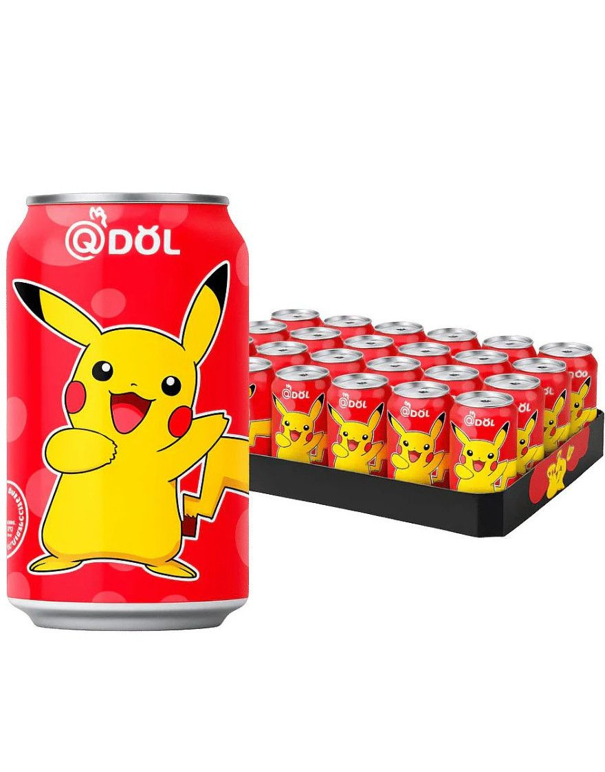 24 stk Pokemon Strawberry Sparkling Water - Kullsyrevann med Jordbærsmak 330 ml - Helt Brett (Asia Import)