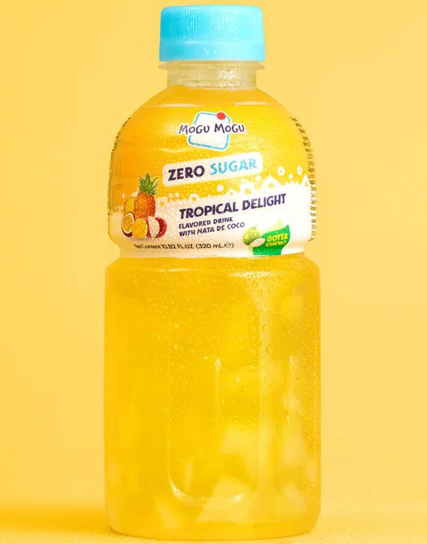 Mogu Mogu Nata De Coco Tropical Delight - Sukkerfri Tropisk Juice med Kokosgelebiter 320 ml (Thailand)