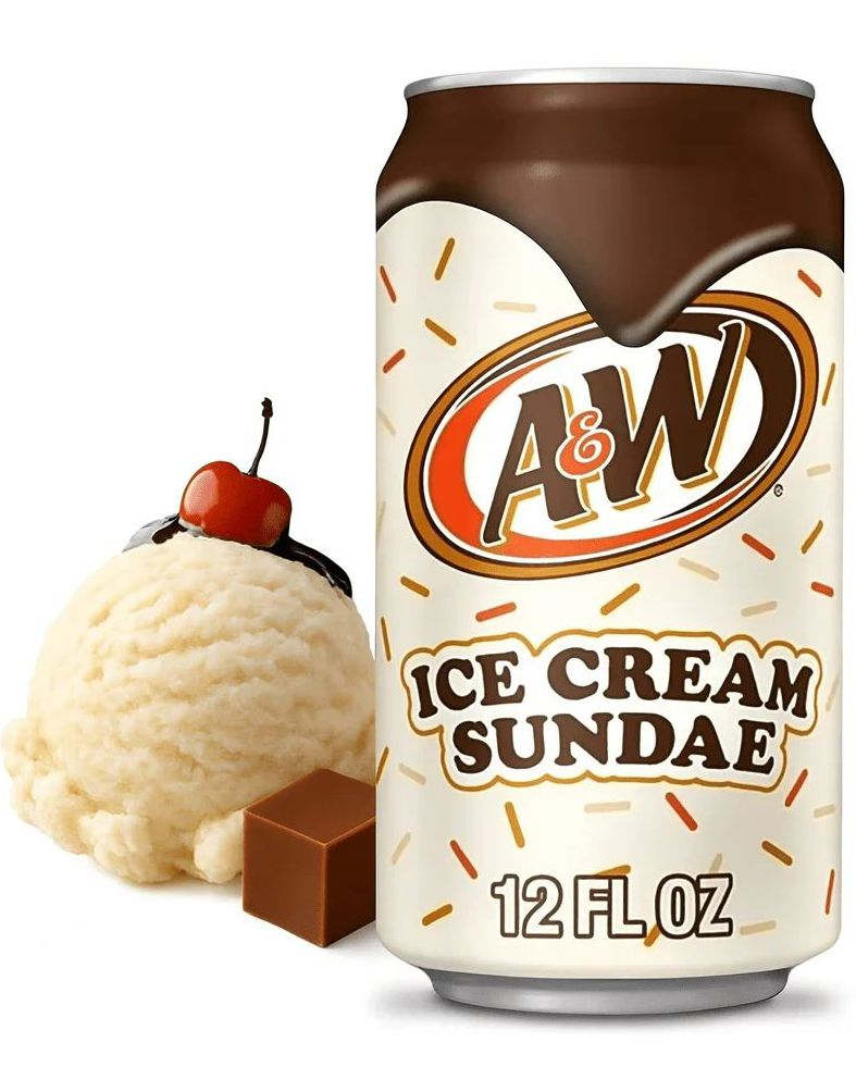 A&W Ice Cream Sundae - Koffeinfri 355 ml Limited Edition (USA Import)