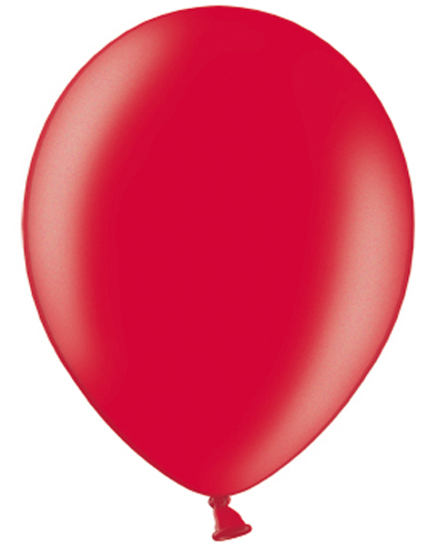 100 stk 30 cm MEGAPACK - Røde Metallic Ballonger