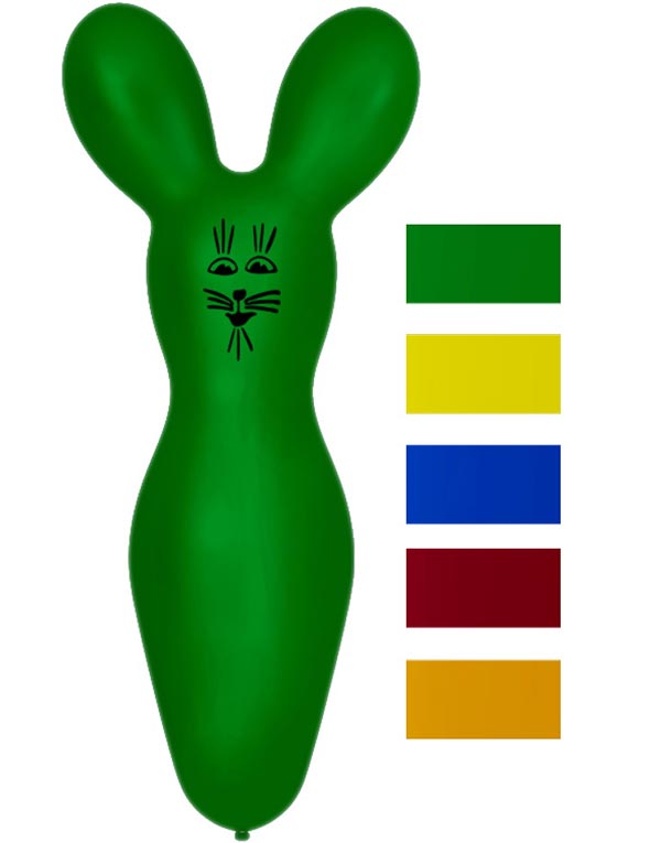 5 stk Museformede Ballonger i Flere Farger