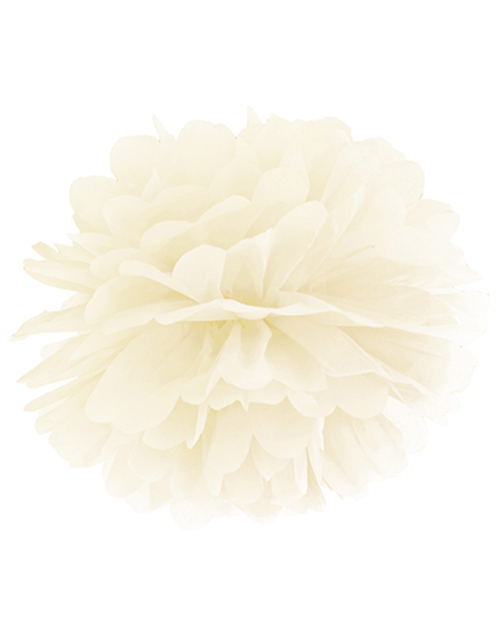 Kremfarget Pom Pom 25 cm