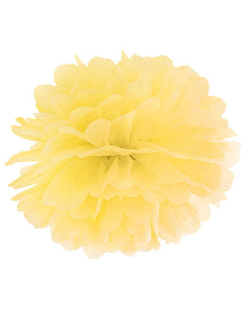 Gul Pom Pom 25 cm