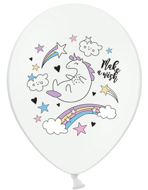 50 stk 30 cm Latexballonger - Magisk Enhjørning