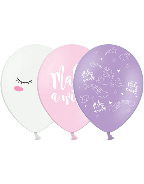 6 stk Ballonger 30 cm - Magisk Enhjørning