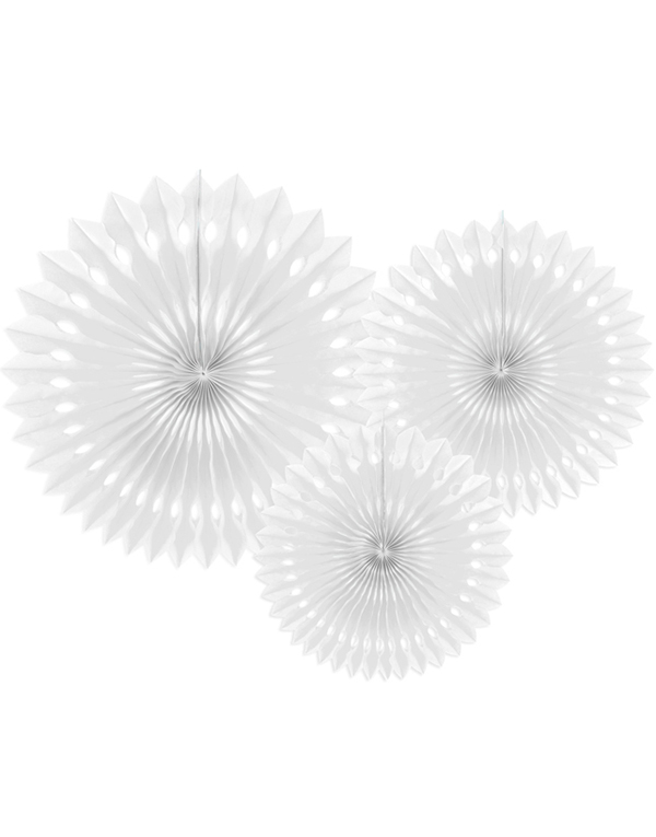 3 stk Hvite Dekorvifter