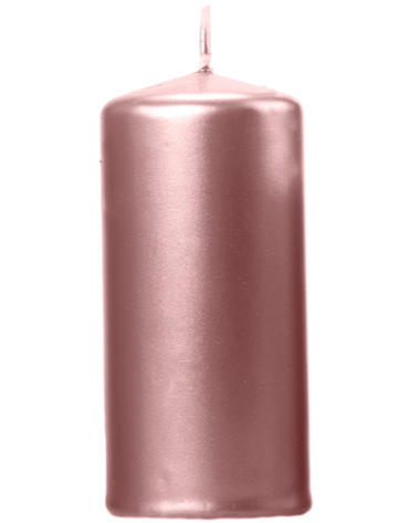 Metallisk Rose Gullfarget Kubbelys 12x6 cm