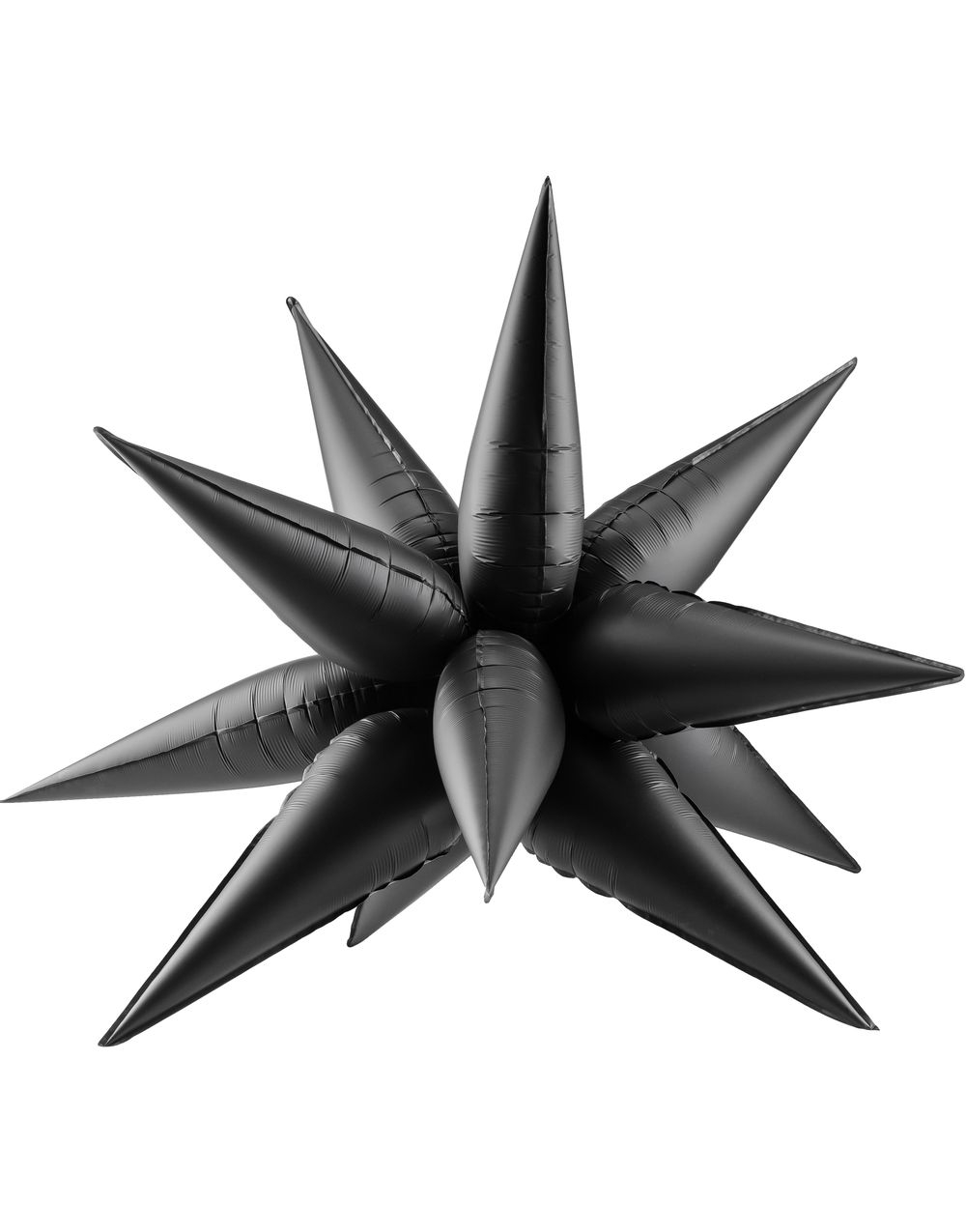 3D Stjerneformet Folieballong i Svart 70 cm