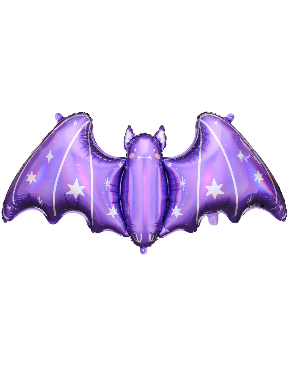 Stor Lilla Flaggermusformet Folieballong 119,5x51 cm