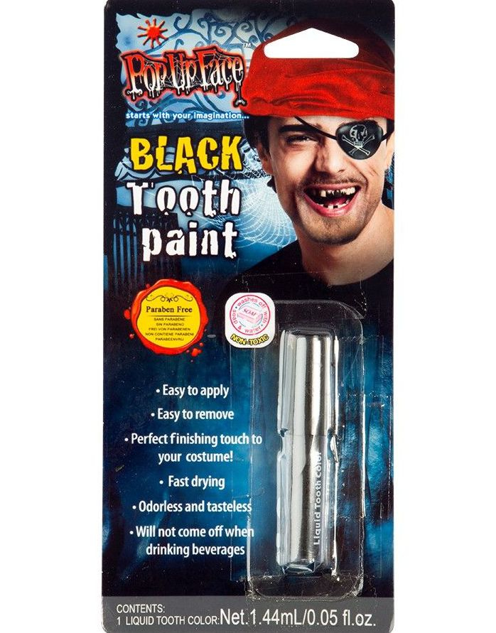 Black Tooth Paint - 1,44 ml Svart Tannfarge