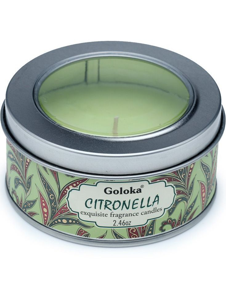 Goloka Citronella Duftlys i Metallbeholder