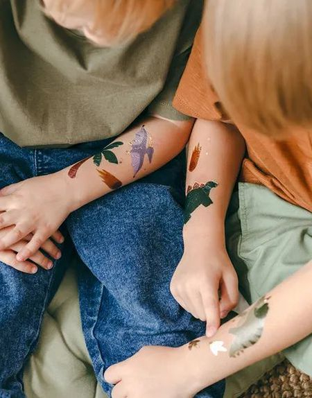 Midlertidlige Dinosaur Tattoveringer