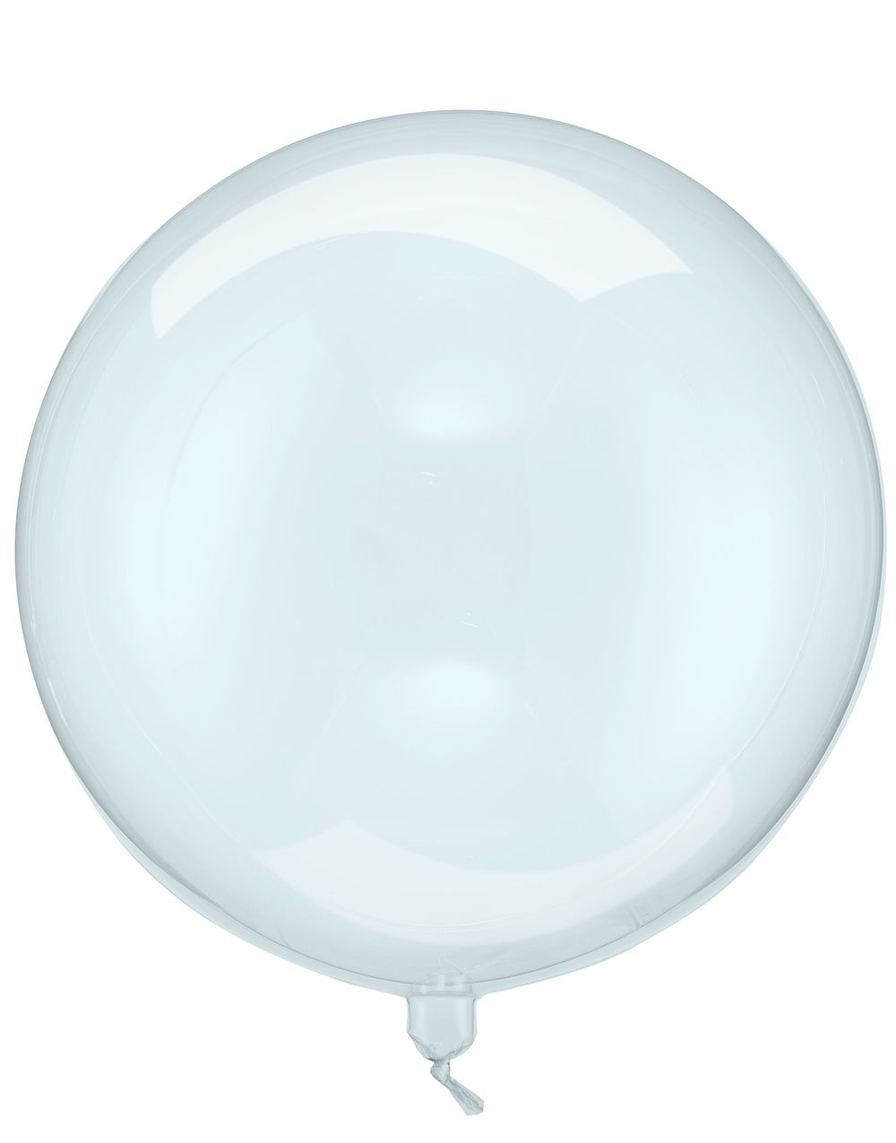 Blå Gjennomsiktig Ballongkule 40 cm
