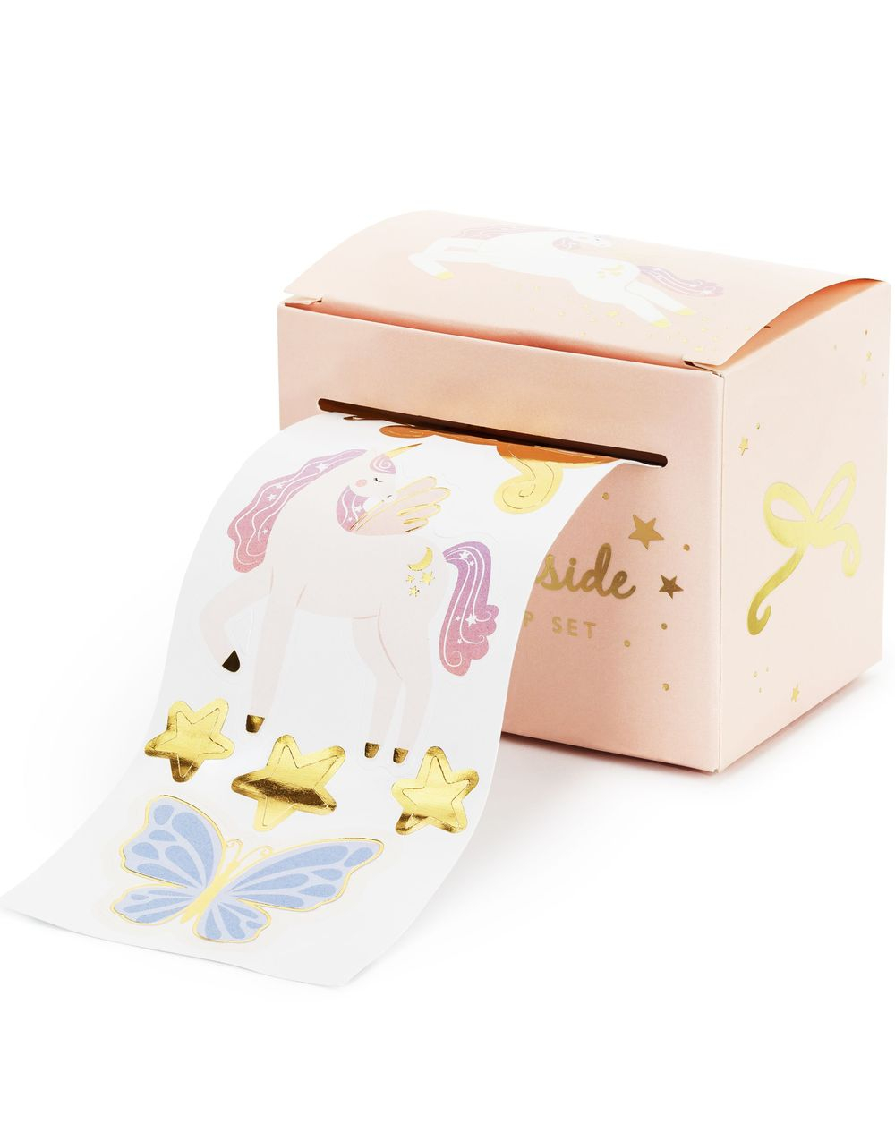 Rull med 23 Klistremerker - Enhjørning Tema