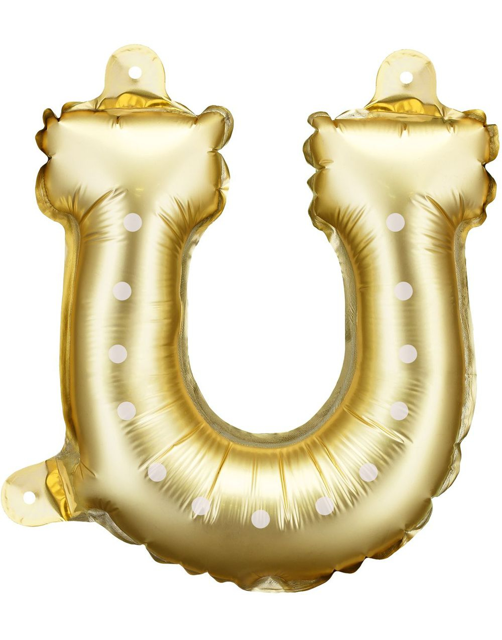 Gullfarget Hestesko - Folieballong 45 cm