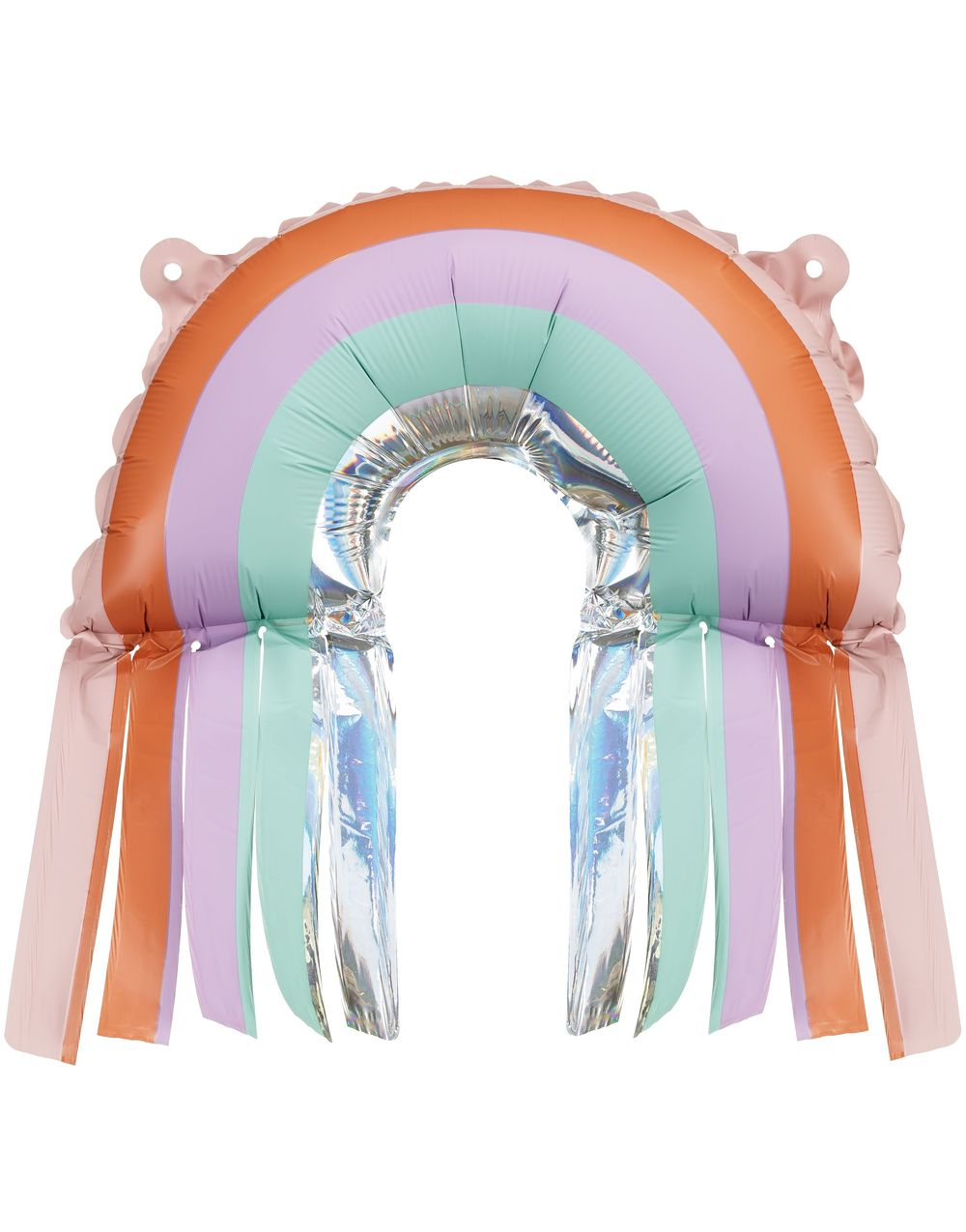 Regnbue med Frynser - Folieballong 38x41 cm