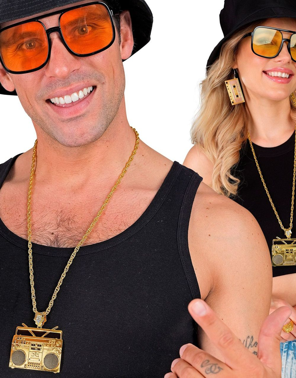 Gullfarget Boombox Smykke