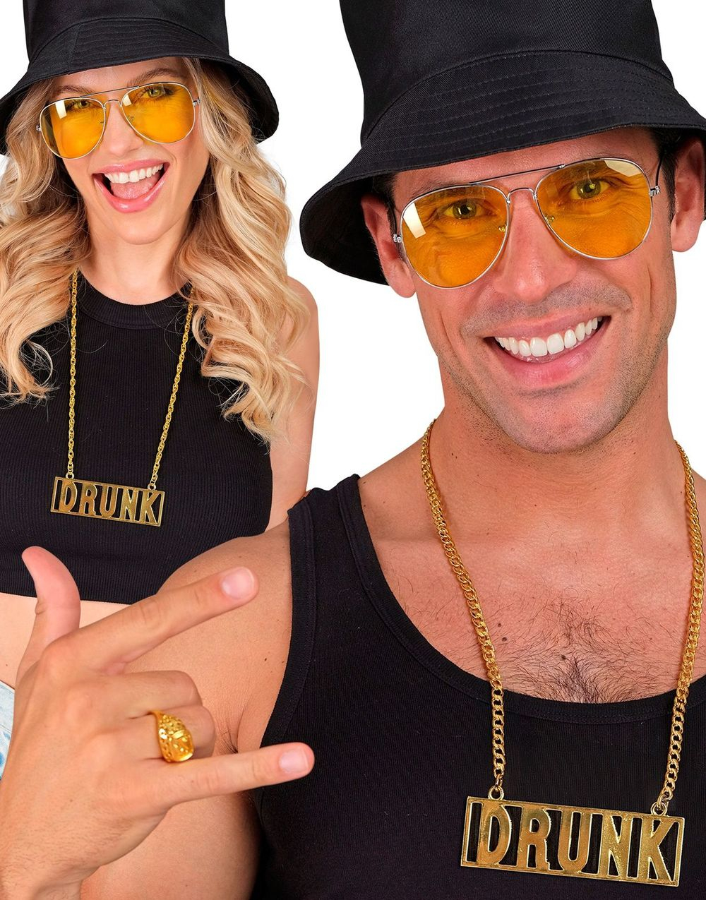 Drunk - Gullfarget Smykke
