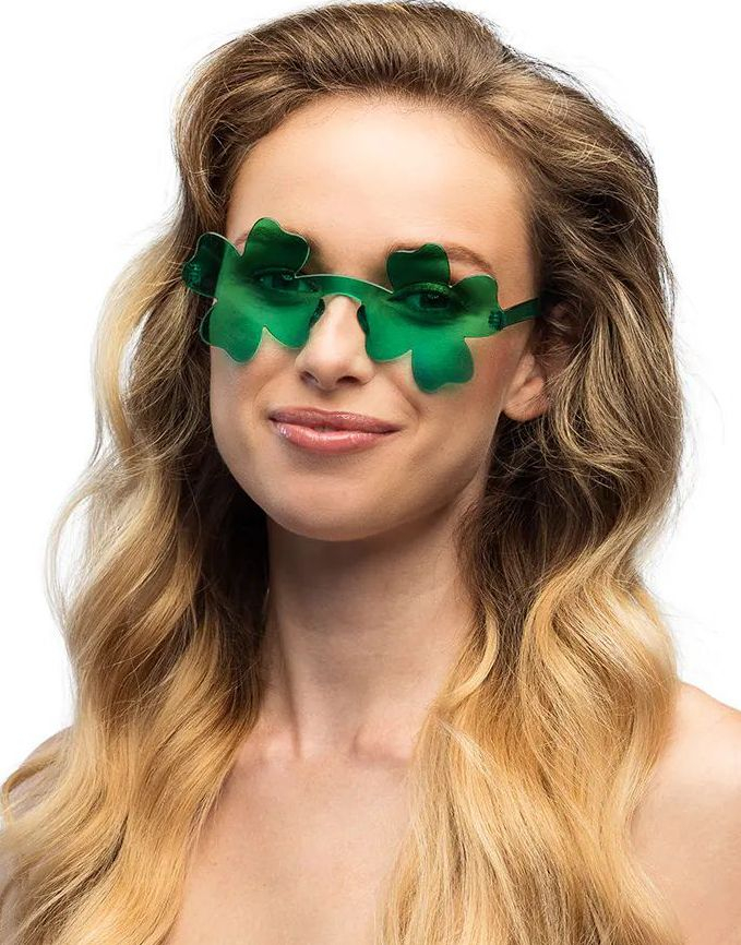 Grønne St. Patricks Day Briller