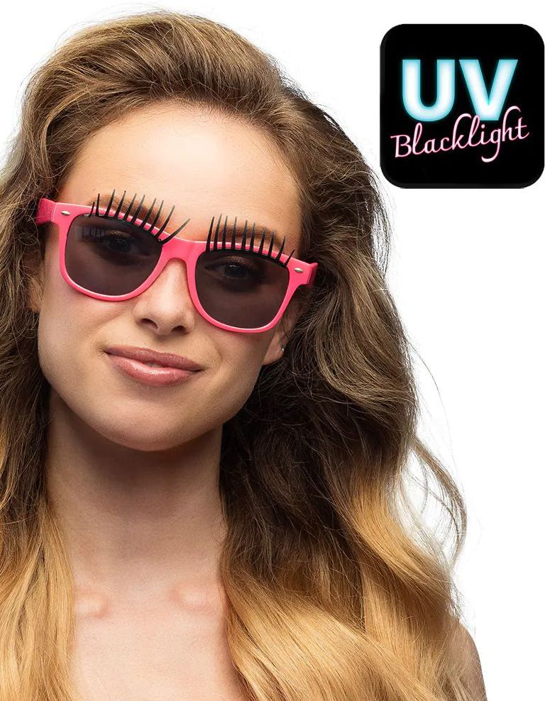 Rosa Partybriller med Øyevippper