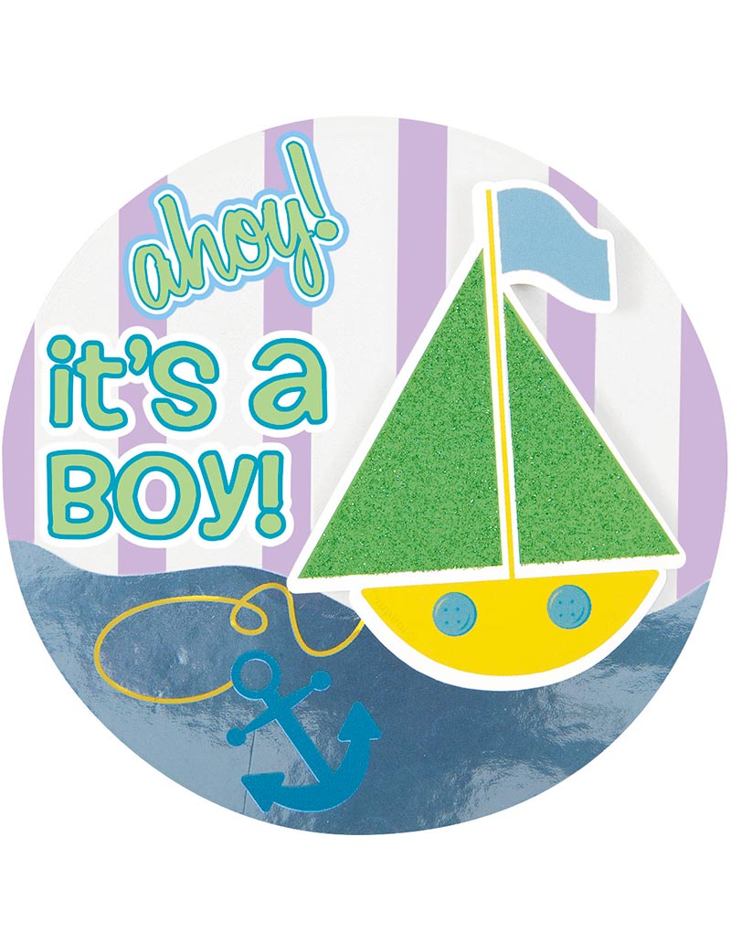 Its a Boy Babyshower Button 10 cm