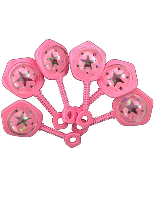 6 stk Rosa Rangler 6,5 cm