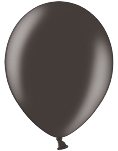 50 stk 30 cm - Metallisk Svart Ballonger