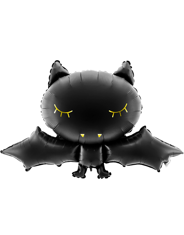 Svart Flaggermus Folieballong 80x52 cm