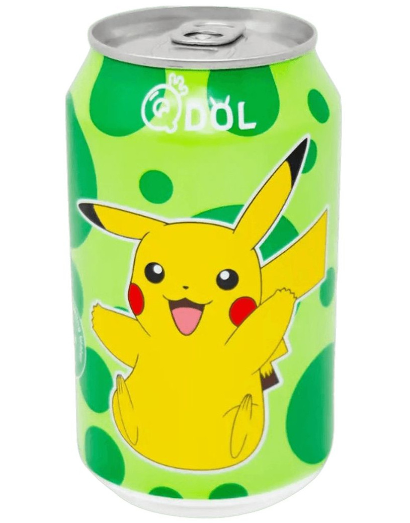 Pokemon Pikachu Lime Sparkling Water - Kullsyrevann med Limesmak 330 ml (Asia Import)
